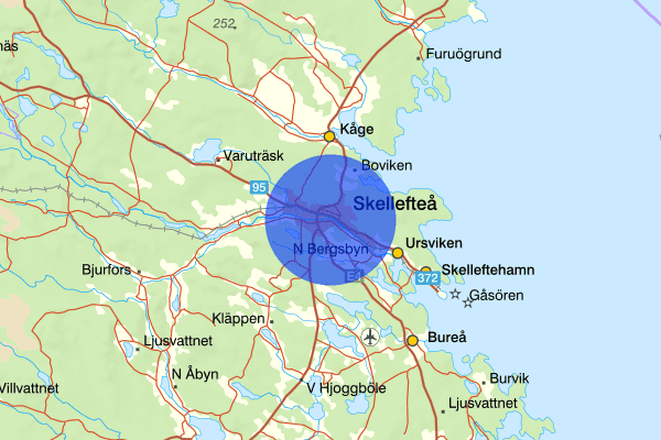 Skellefteå 07 maj 07.48, Sammanfattning natt, Västerbottens län