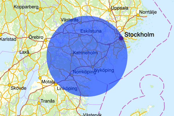 Södermanlands län 12 maj 07.48, Sammanfattning natt, Södermanlands län