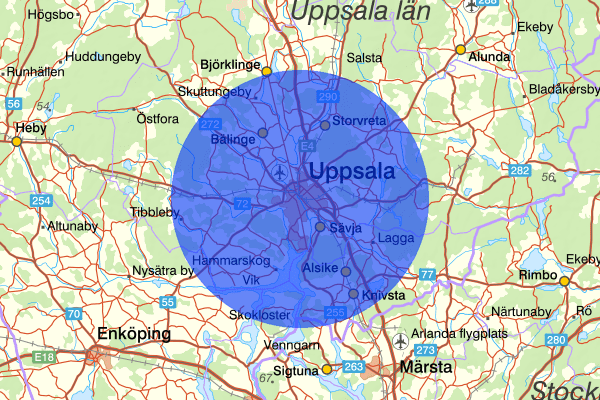 Uppsala 13 maj 18.09, Våld/hot mot tjänsteman, Uppsala