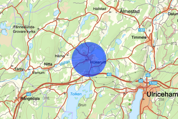 Hökerum 13 maj 18.13, Trafikolycka, Ulricehamn