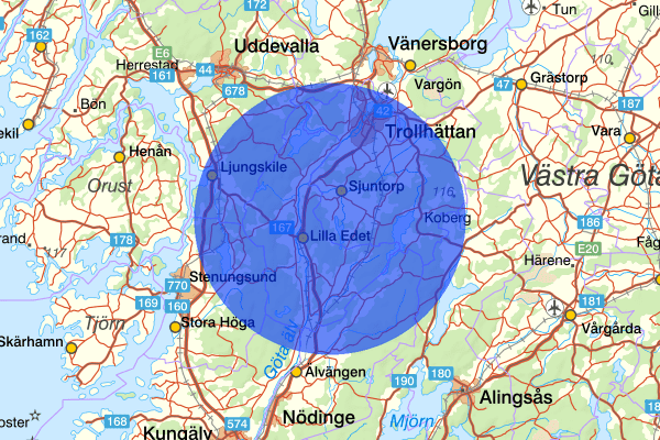  14 maj 16.29, Trafikolycka, personskada, Lilla edet