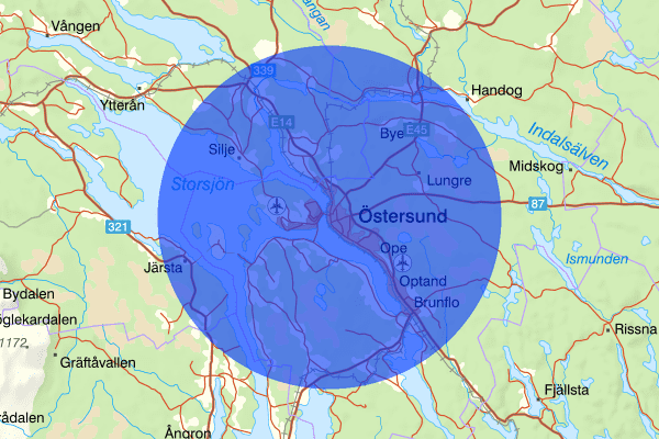 Östersund 15 maj 07.28, Sammanfattning natt, Jämtlands län