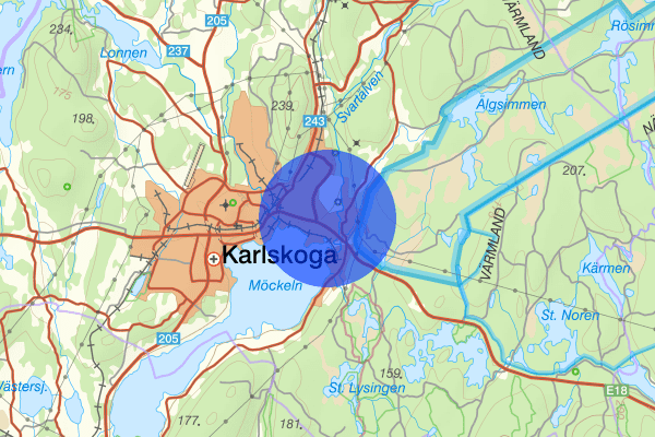 Brickegården 15 maj 11.43, Trafikolycka, Karlskoga