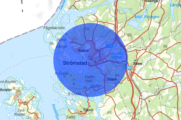 Strömstad 17 maj 01.50, Skadegörelse, Strömstad