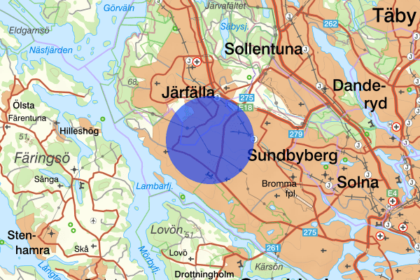 Kälvesta 18 maj 13.43, Trafikolycka, smitning från, Stockholm