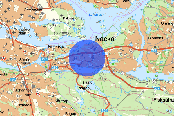 Järla 18 maj 19.04, Räddningsinsats, Nacka