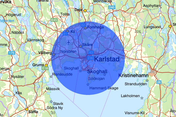 Karlstad 20 maj 13.18, Trafikhinder, Karlstad