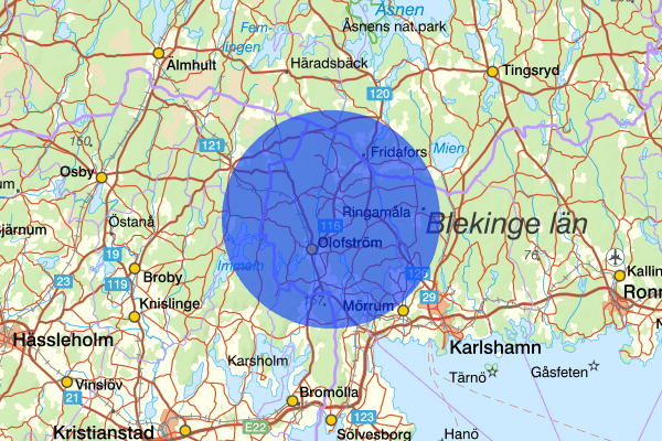  22 maj 10.29, Försvunnen person, Olofström