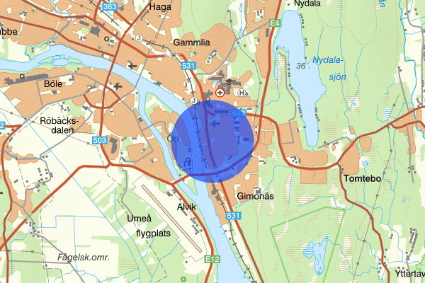 Sofiehem 22 maj 21.15, Trafikbrott, Umeå