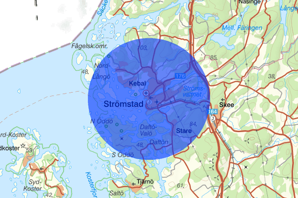 Strömstad 23 maj 18.38, Olaga hot, Strömstad