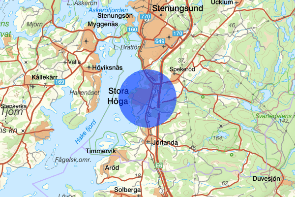 Stora Höga 24 maj 16.01, Trafikolycka, Stenungsund