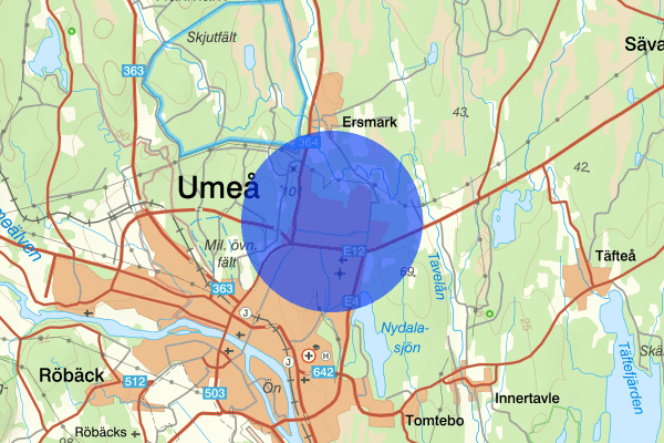 Ersboda 25 maj 11.43, Trafikolycka, Umeå