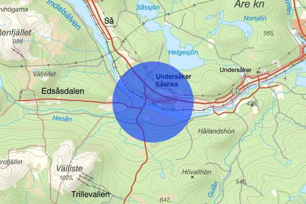 Undersåker 25 maj 12.59, Trafikolycka, vilt, Åre