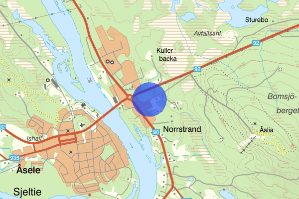 Gamla Lyckselevägen 25 maj 13.33, Trafikkontroll, Åsele