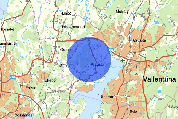 Skålhamravägen 25 maj 16.25, Trafikolycka, singel, Vallentuna