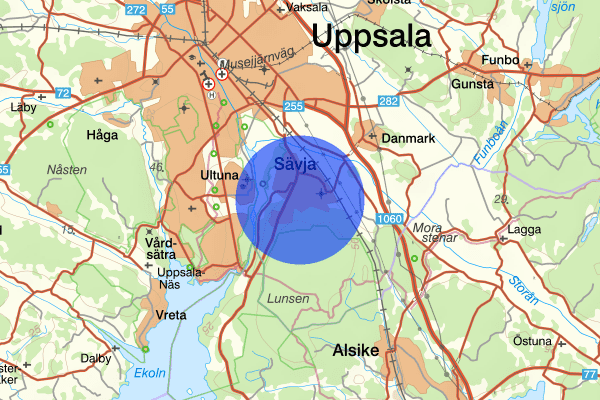 Sävja 28 maj 18.37, Försvunnen person, Uppsala