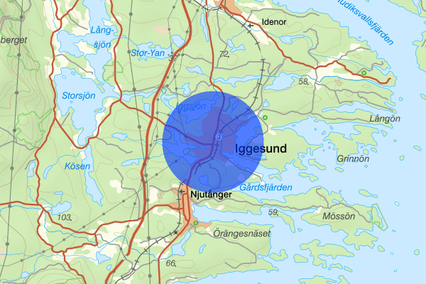 Iggesund 29 maj 10.33, Trafikhinder, Hudiksvall