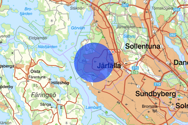 Viksjö 29 maj 12.12, Farligt föremål, misstänkt, Järfälla