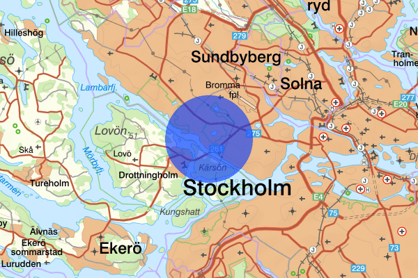 Nockebyhov 29 maj 18.38, Trafikolycka, personskada, Stockholm