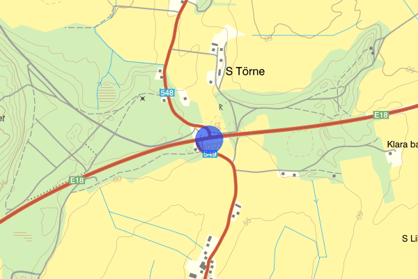 Segerstadsvägen E18 30 maj 23.32, Rattfylleri, Karlstad