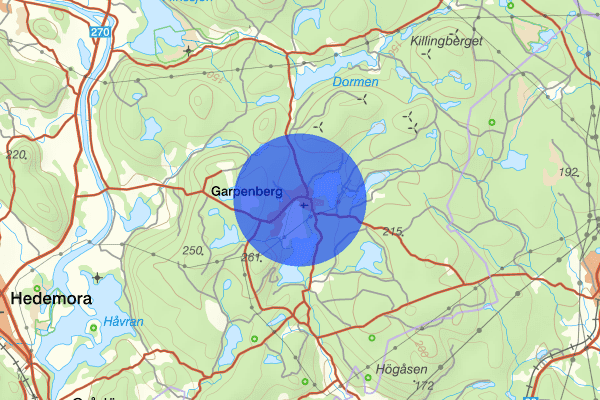 Garpenberg 03 juni 14.42, Arbetsplatsolycka, Hedemora