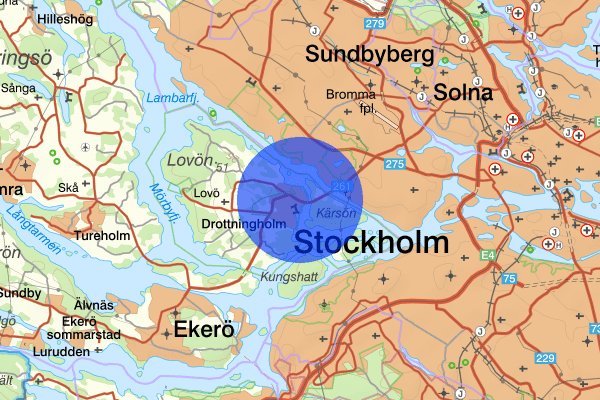 Drottningholm 04 juni 18.30, Trafikolycka, personskada, Ekerö