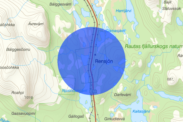 Rensjön 04 juni 17.44, Fjällräddning, Kiruna