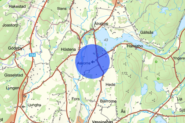 Kungsbacka 10 juni 07.01, Sammanfattning kväll och natt, Hallands län