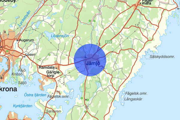 Jämjö 11 juni 14.16, Arbetsplatsolycka, Karlskrona