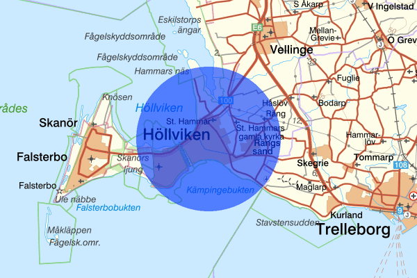 Höllviken 11 juni 14.32, Trafikolycka, Vellinge