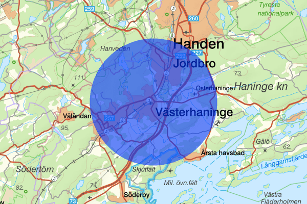 Västerhaninge 11 juni 16.43, Rån, försök, Haninge