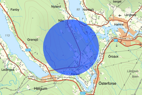 Sollefteå Airfield 12 juni 07.11, Sammanfattning natt, Västernorrlands län