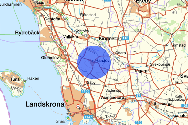 Härslöv 13 juni 04.08, Rattfylleri, Landskrona