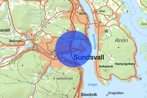 Skönsberg 13 juni 07.49, Arbetsplatsolycka, Sundsvall