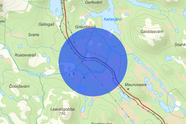 Rautas 13 juni 15.36, Fjällräddning, Kiruna