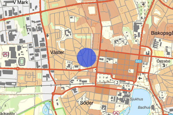 Folkungagatan 14 juni 02.37, Rattfylleri, Växjö