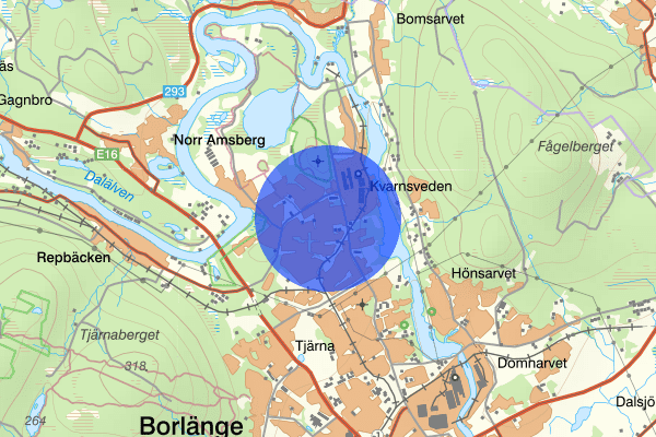 Kvarnsveden 15 juni 01.03, Skadegörelse, Borlänge