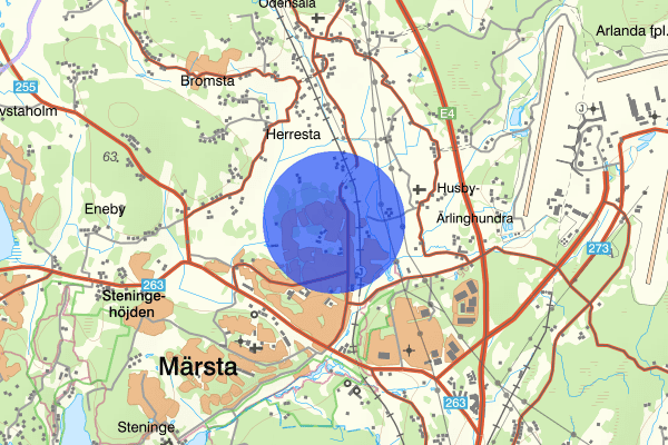 Norrbacka 17 juni 22.39, Brand, Sigtuna