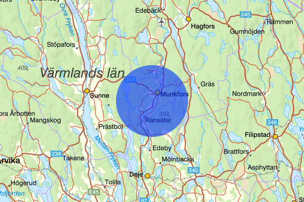  19 juni 18.37, Rattfylleri, Munkfors