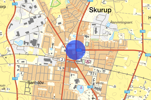 Föreningsgatan 20 juni 19.40, Trafikolycka, Skurup