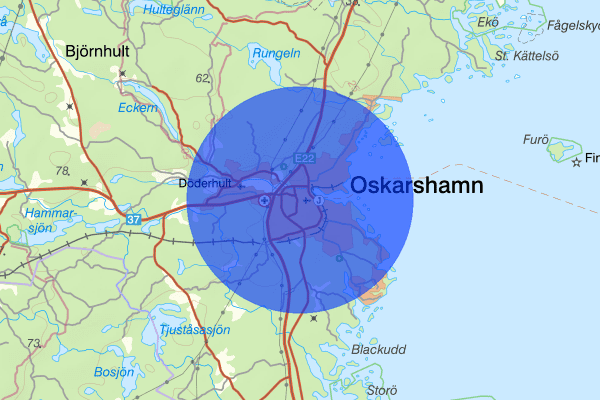 Oskarshamn 21 juni 15.17, Trafikolycka, Oskarshamn