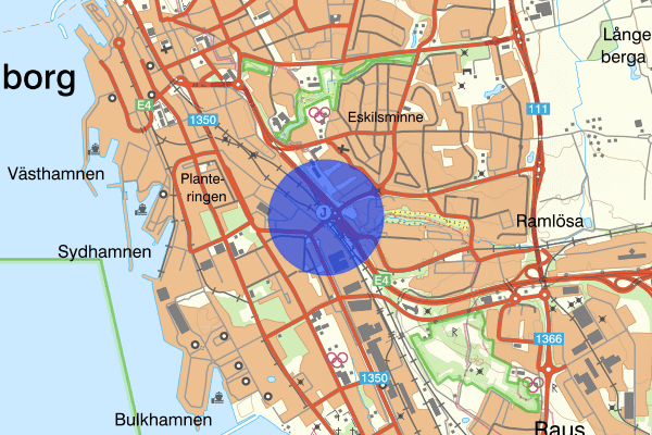 Ramlösa 22 juni 16.27, Trafikolycka, Helsingborg