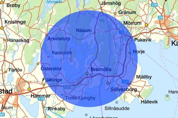  23 juni 00.10, Rattfylleri, Bromölla