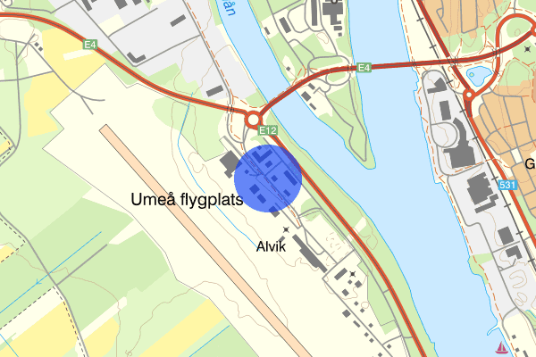 Flygplatsvägen 24 juni 08.42, Trafikolycka, Umeå