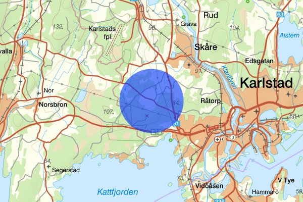 Önnerud 24 juni 10.45, Trafikolycka, Karlstad