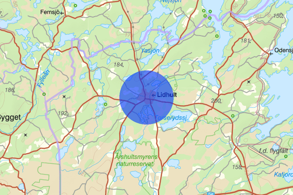 Lidhult 24 juni 15.03, Trafikolycka, Ljungby