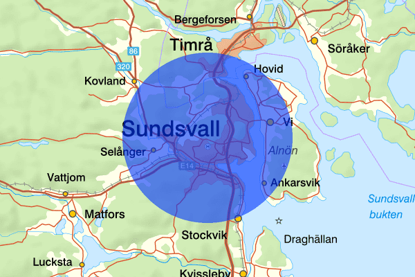 Sundsvall 24 juni 13.18, Knivlagen, Sundsvall