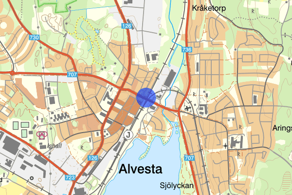 Lilla järnvägsgatan 25 juni 14.28, Brand, Alvesta