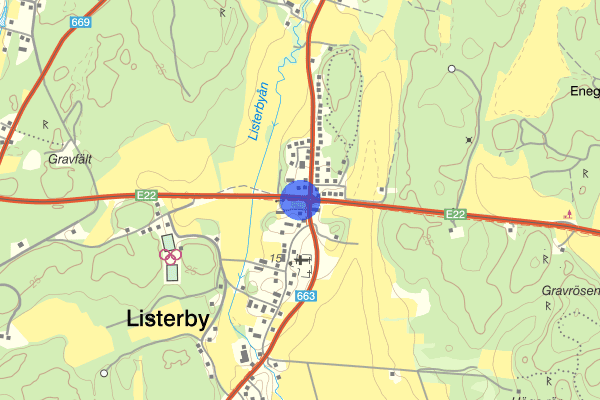 Listerby E22 25 juni 15.12, Trafikolycka, Ronneby