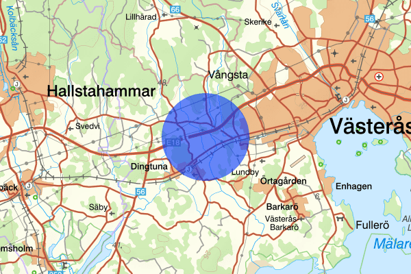 Råby 27 juni 08.43, Trafikolycka, personskada, Västerås